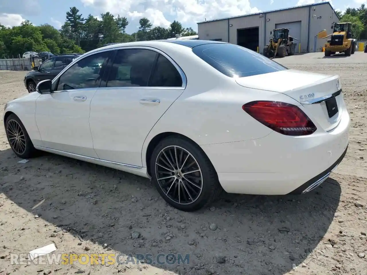 2 Photograph of a damaged car W1KWF8DB8MR606091 MERCEDES-BENZ C-CLASS 2021