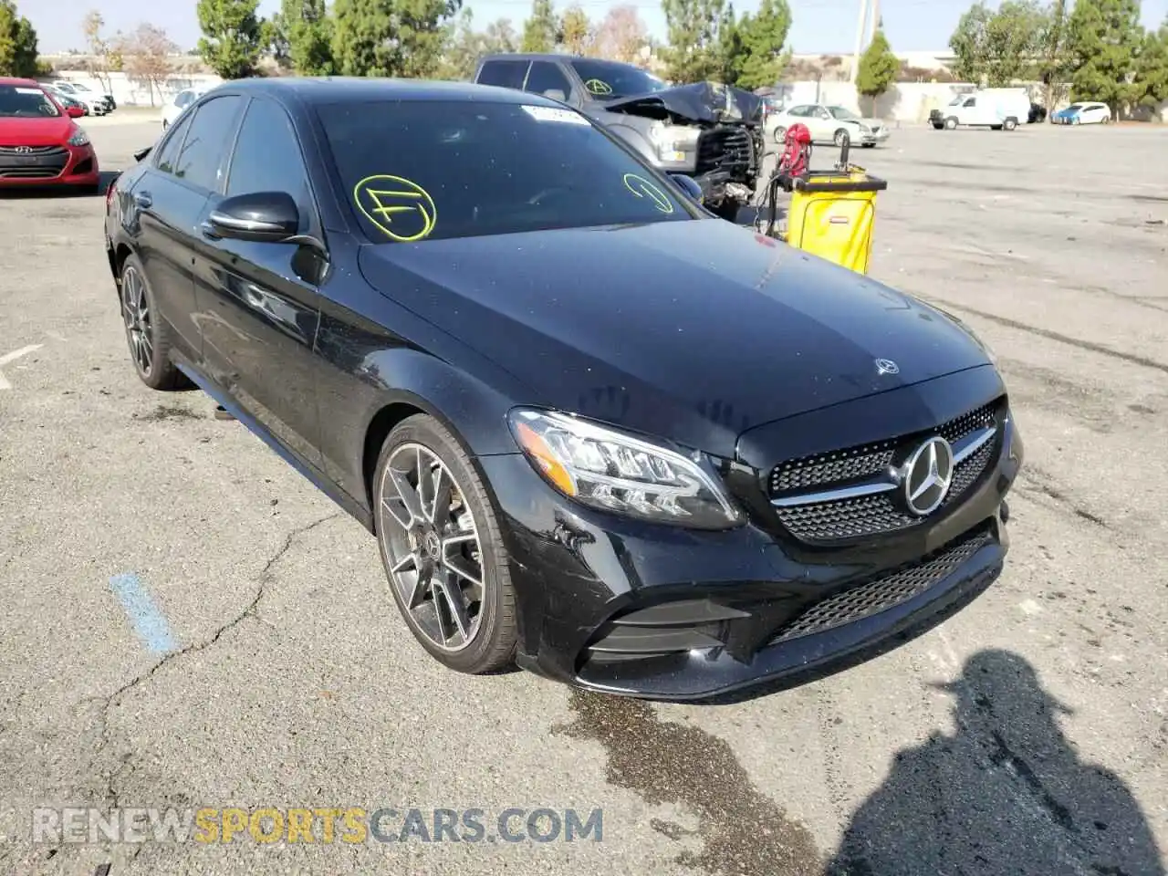 1 Photograph of a damaged car W1KWF8DB8MR613123 MERCEDES-BENZ C-CLASS 2021