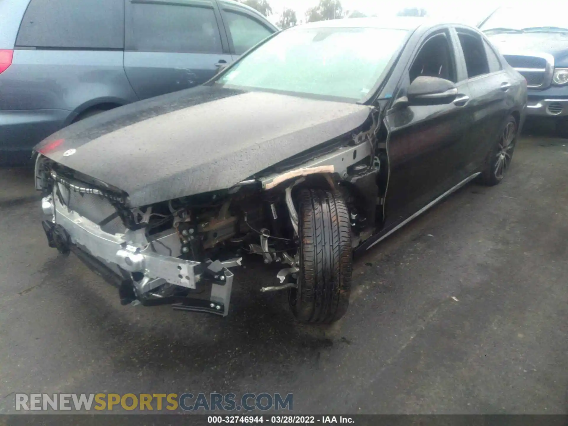2 Photograph of a damaged car W1KWF8DB8MR639527 MERCEDES-BENZ C-CLASS 2021