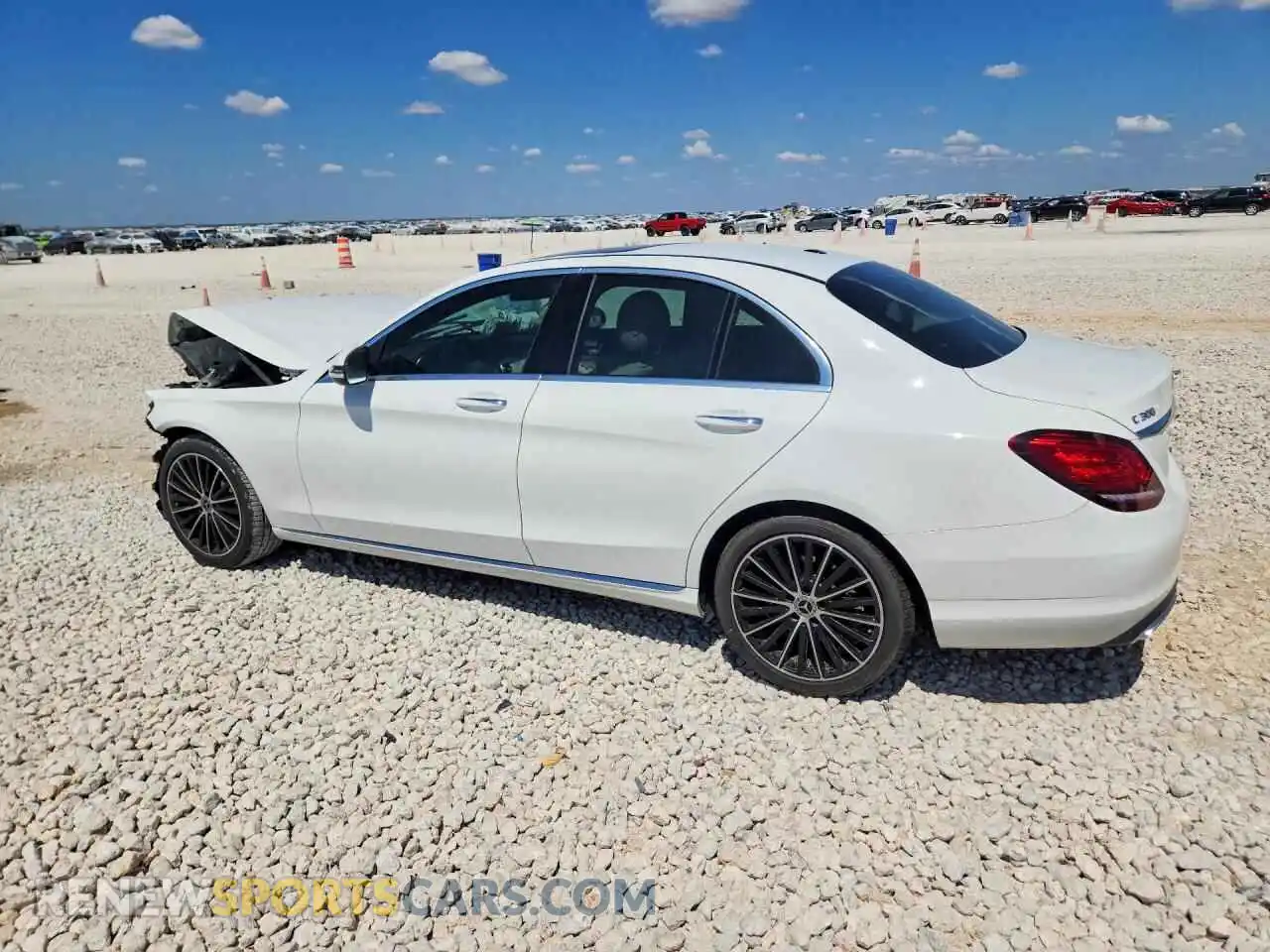 2 Photograph of a damaged car W1KWF8DB8MR649278 MERCEDES-BENZ C-CLASS 2021