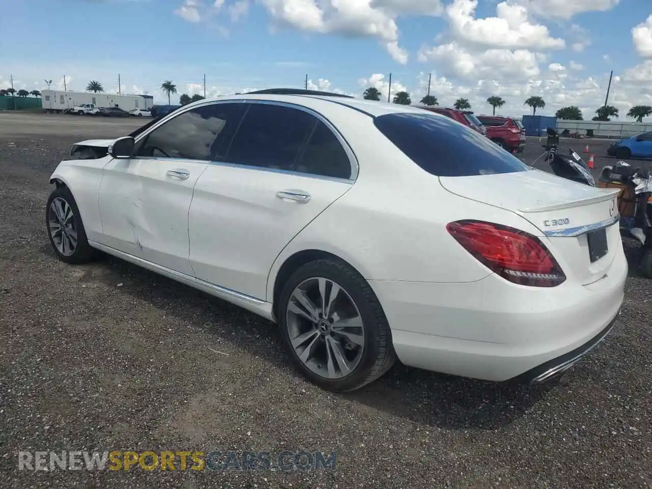 2 Photograph of a damaged car W1KWF8DB9MR606021 MERCEDES-BENZ C-CLASS 2021