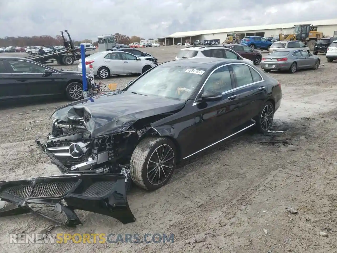 2 Photograph of a damaged car W1KWF8DB9MR645627 MERCEDES-BENZ C-CLASS 2021