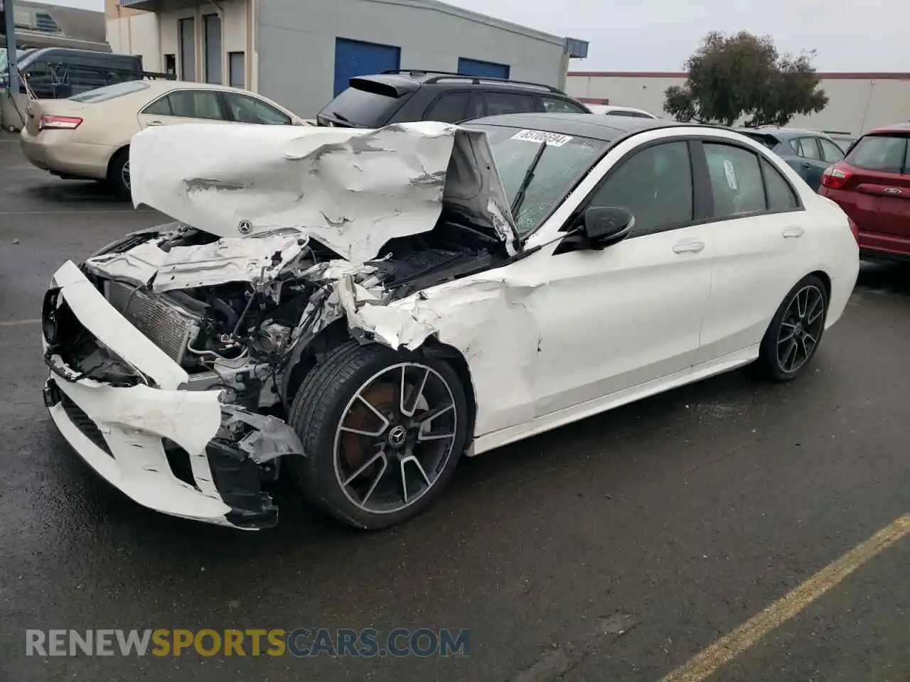 1 Photograph of a damaged car W1KWF8DBXMR643529 MERCEDES-BENZ C-CLASS 2021
