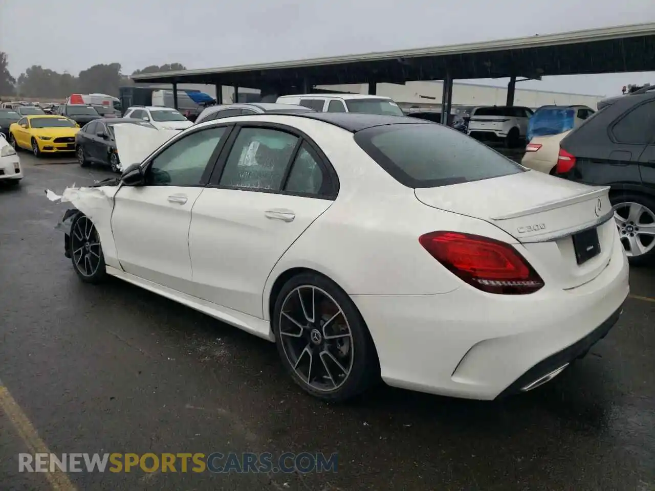2 Photograph of a damaged car W1KWF8DBXMR643529 MERCEDES-BENZ C-CLASS 2021