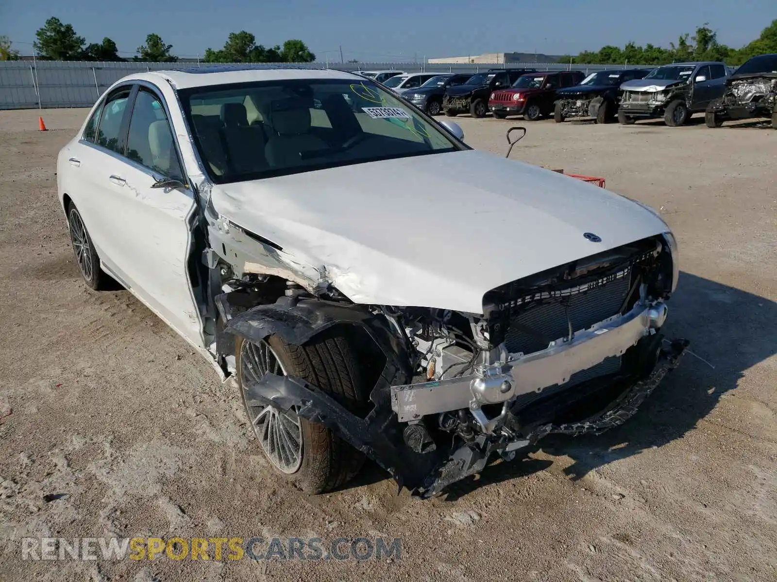 1 Photograph of a damaged car W1KWF8DBXMR645023 MERCEDES-BENZ C-CLASS 2021