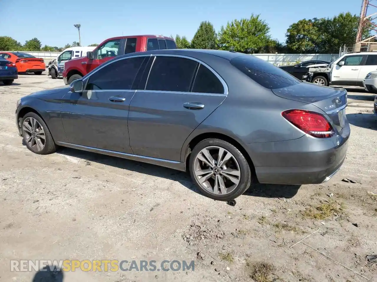 2 Photograph of a damaged car W1KWF8EB0MR633011 MERCEDES-BENZ C-CLASS 2021