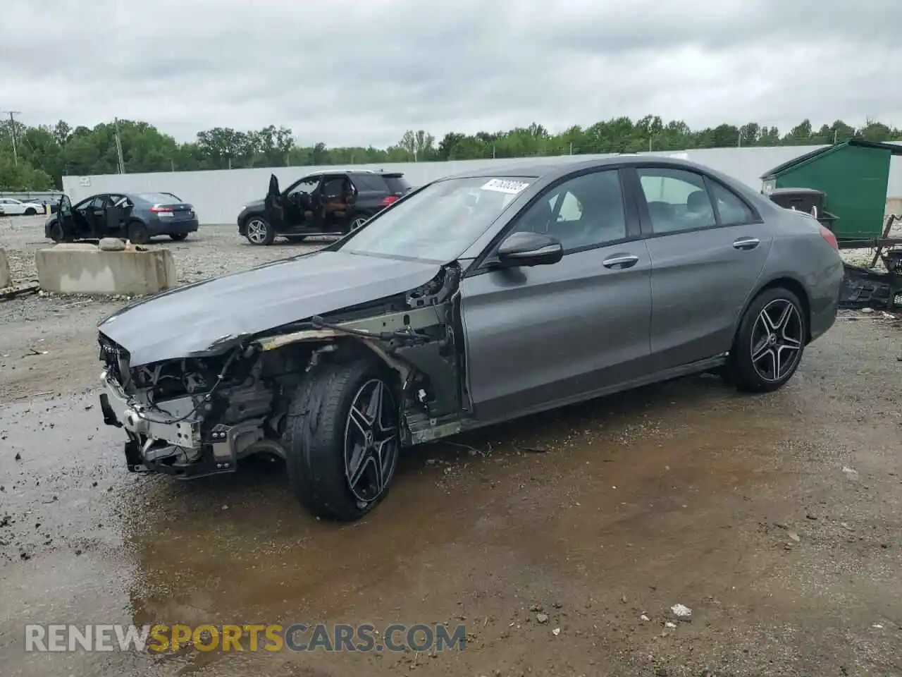 1 Photograph of a damaged car W1KWF8EB0MR645580 MERCEDES-BENZ C-CLASS 2021
