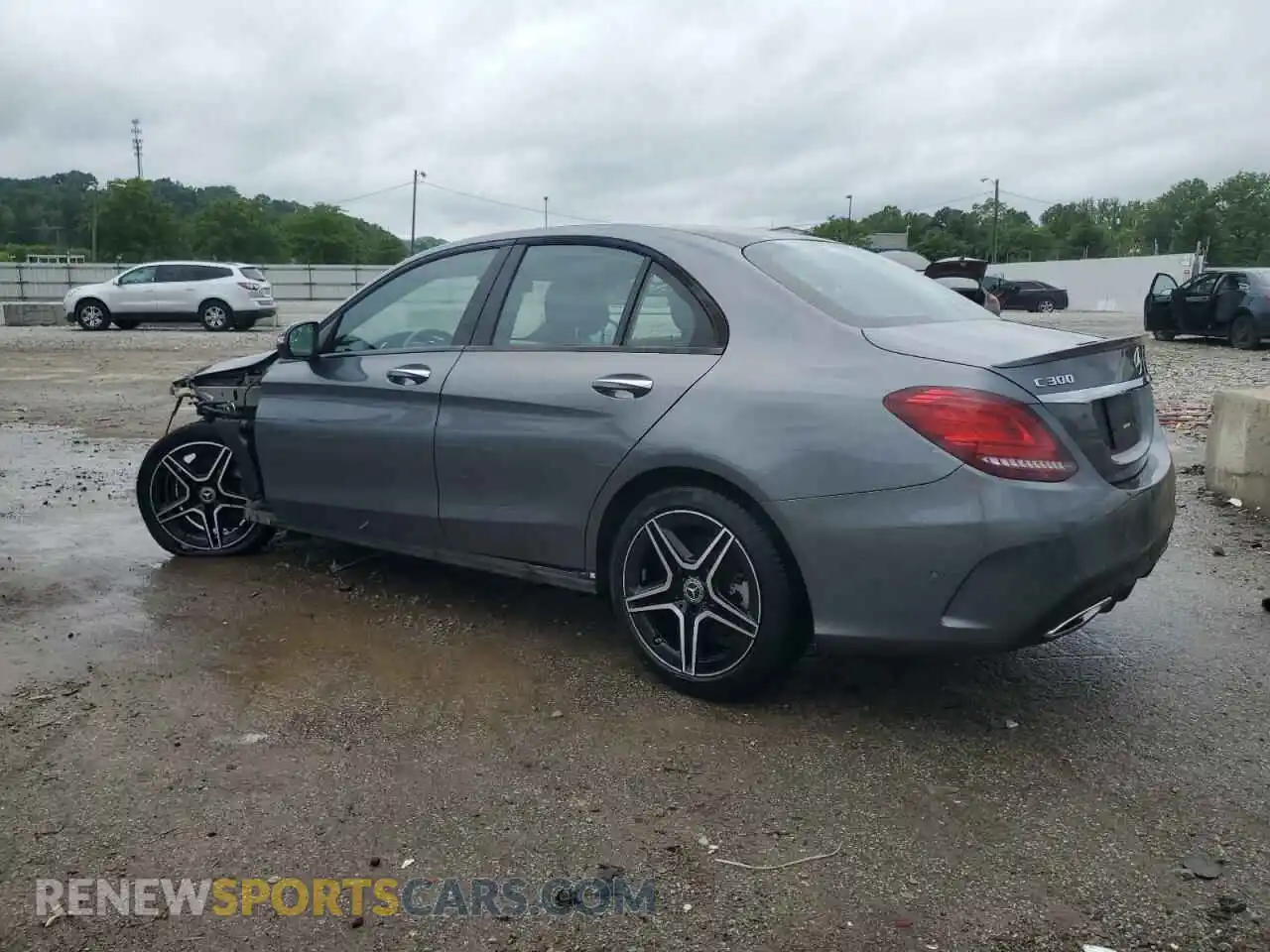 2 Photograph of a damaged car W1KWF8EB0MR645580 MERCEDES-BENZ C-CLASS 2021