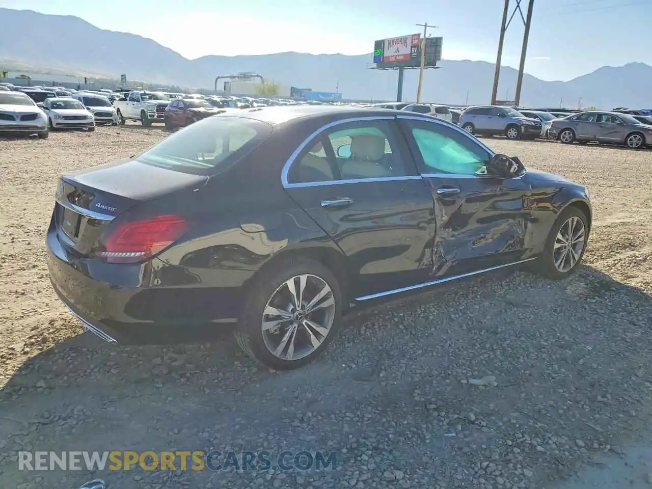 3 Photograph of a damaged car W1KWF8EB0MR651461 MERCEDES-BENZ C-CLASS 2021