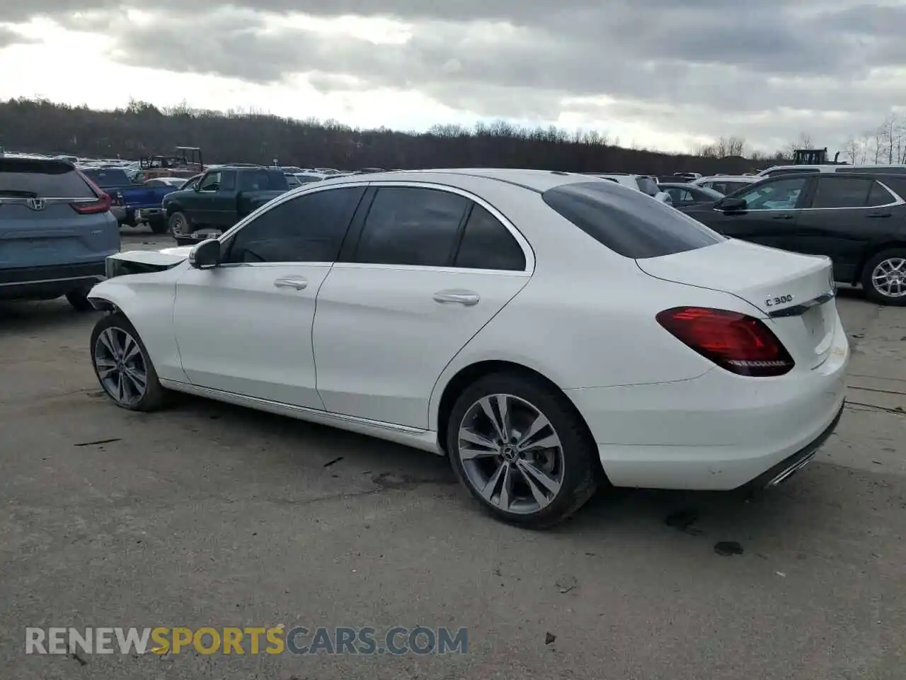 2 Photograph of a damaged car W1KWF8EB0MR651847 MERCEDES-BENZ C-CLASS 2021