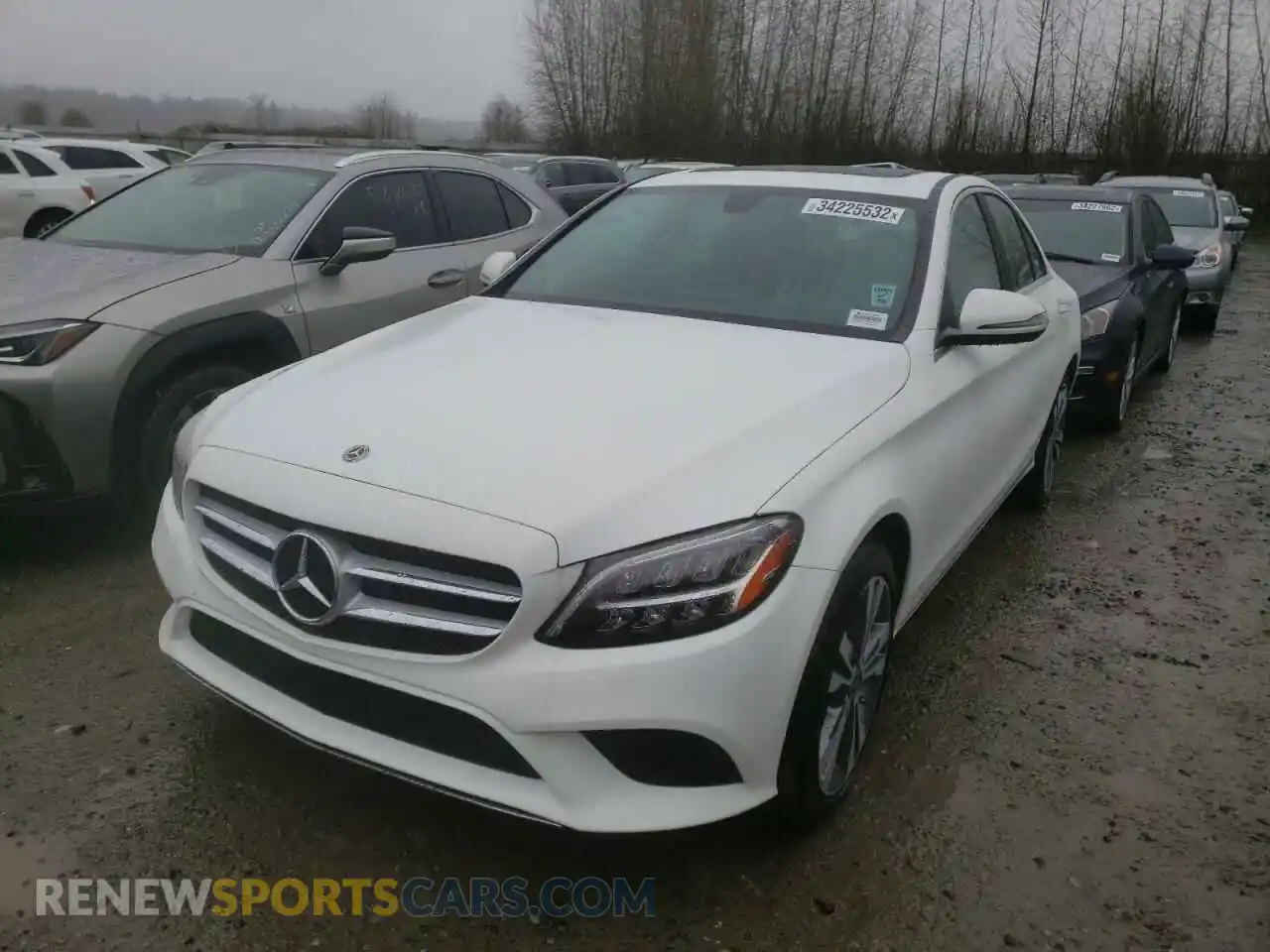 2 Photograph of a damaged car W1KWF8EB1MR629629 MERCEDES-BENZ C-CLASS 2021