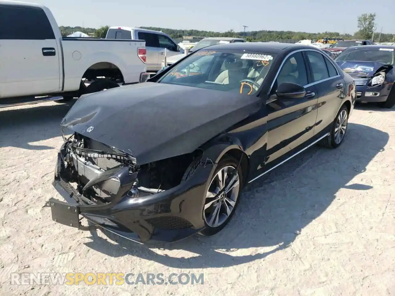 2 Photograph of a damaged car W1KWF8EB1MR632837 MERCEDES-BENZ C-CLASS 2021
