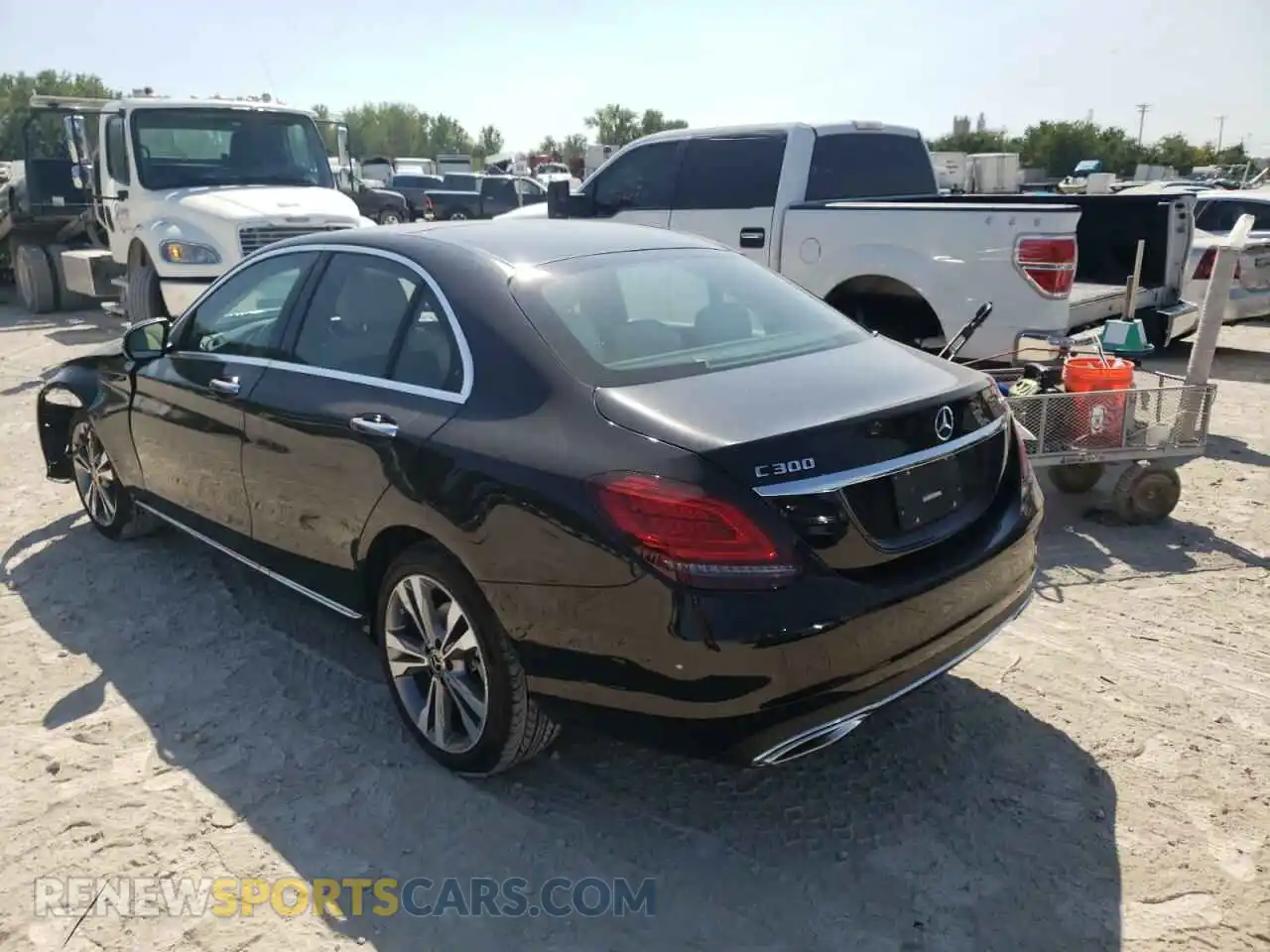 3 Photograph of a damaged car W1KWF8EB1MR632837 MERCEDES-BENZ C-CLASS 2021
