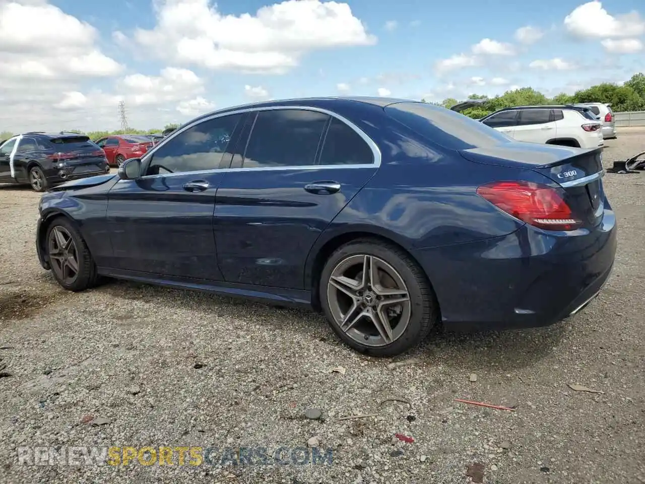2 Photograph of a damaged car W1KWF8EB1MR649279 MERCEDES-BENZ C-CLASS 2021