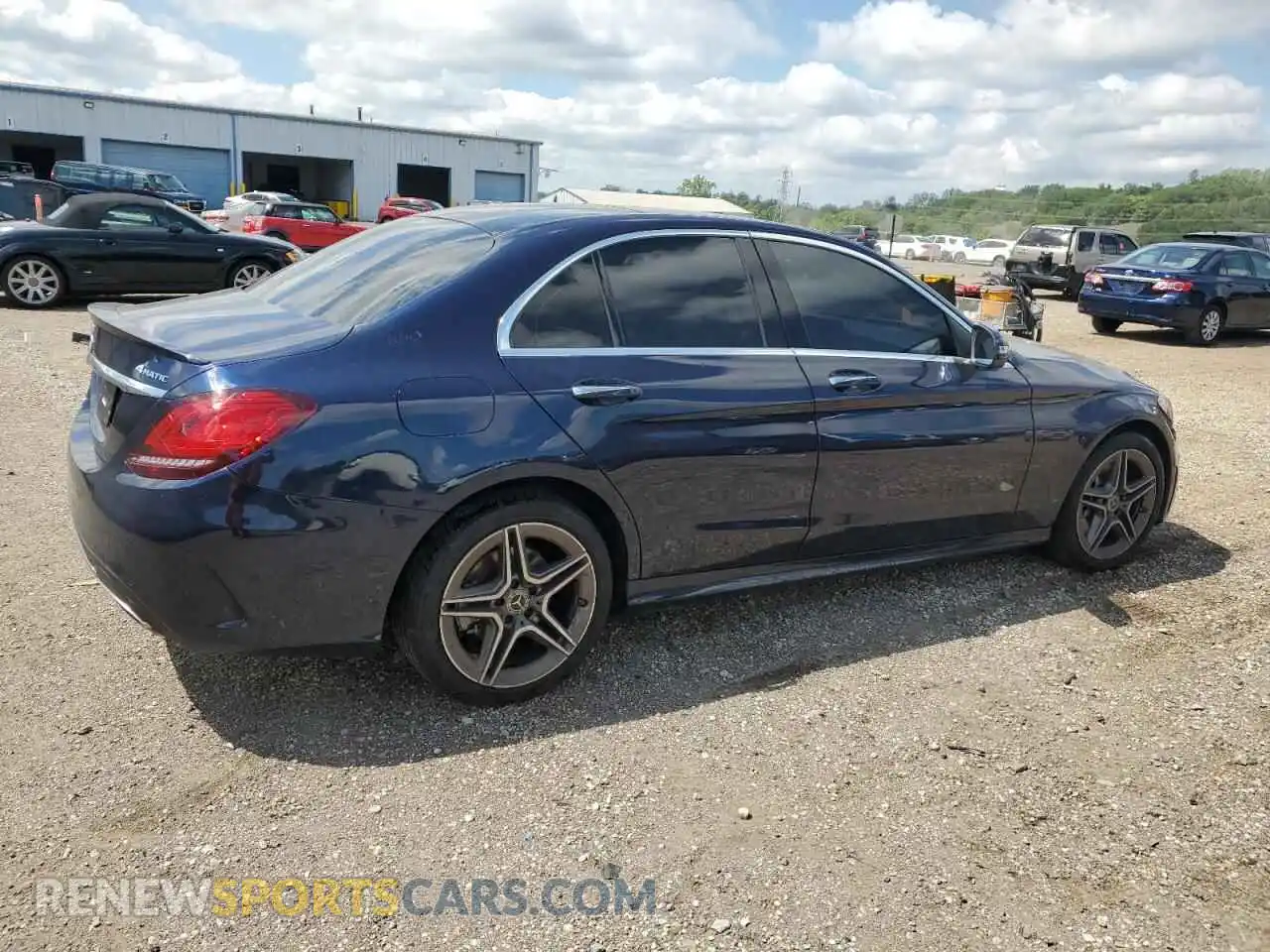 3 Photograph of a damaged car W1KWF8EB1MR649279 MERCEDES-BENZ C-CLASS 2021