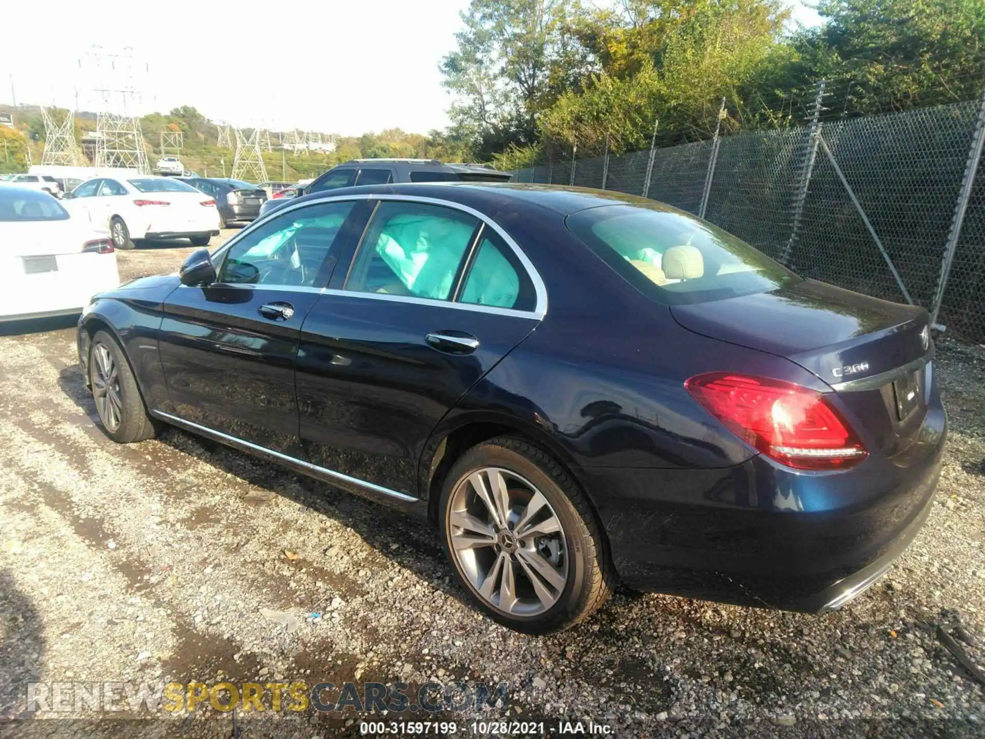 3 Photograph of a damaged car W1KWF8EB1MR652117 MERCEDES-BENZ C-CLASS 2021