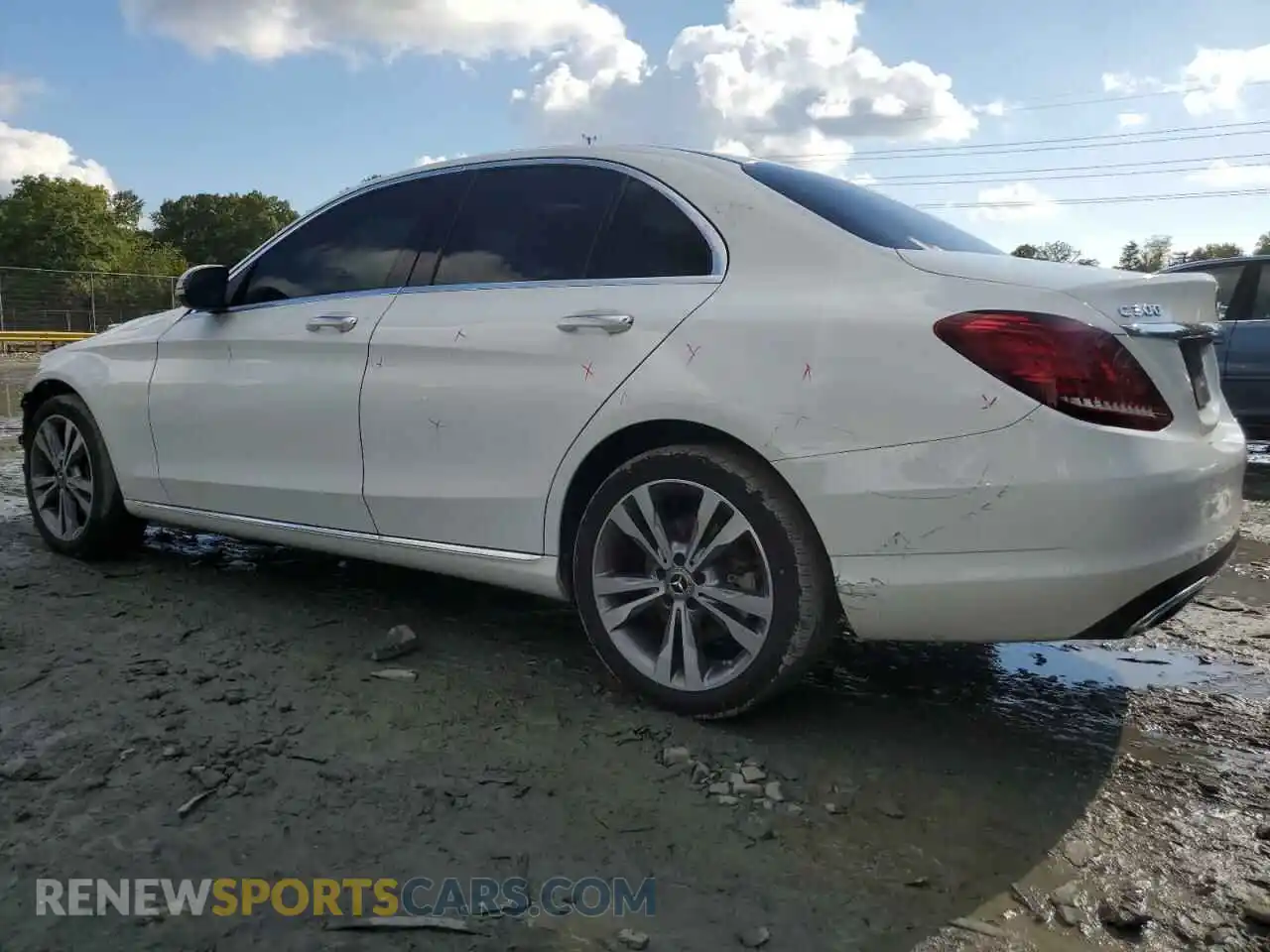 2 Photograph of a damaged car W1KWF8EB1MR653137 MERCEDES-BENZ C-CLASS 2021