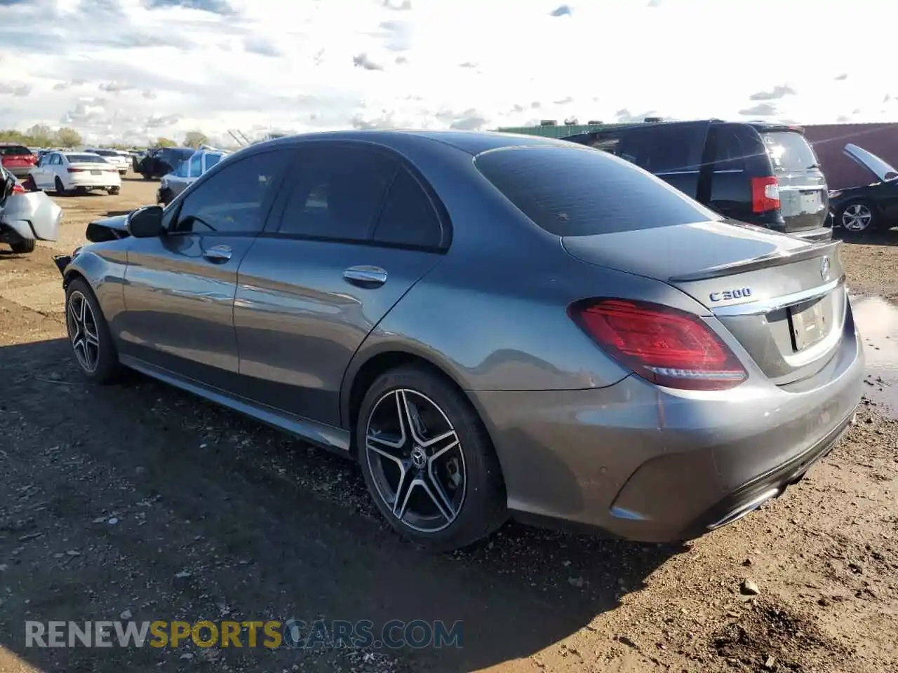 2 Photograph of a damaged car W1KWF8EB2MR611396 MERCEDES-BENZ C-CLASS 2021
