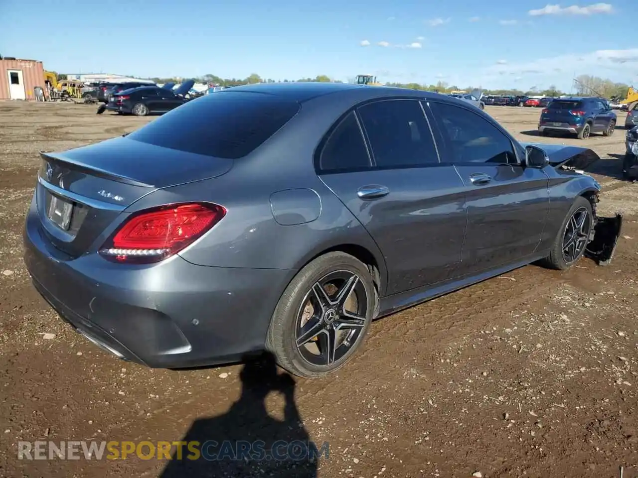 3 Photograph of a damaged car W1KWF8EB2MR611396 MERCEDES-BENZ C-CLASS 2021
