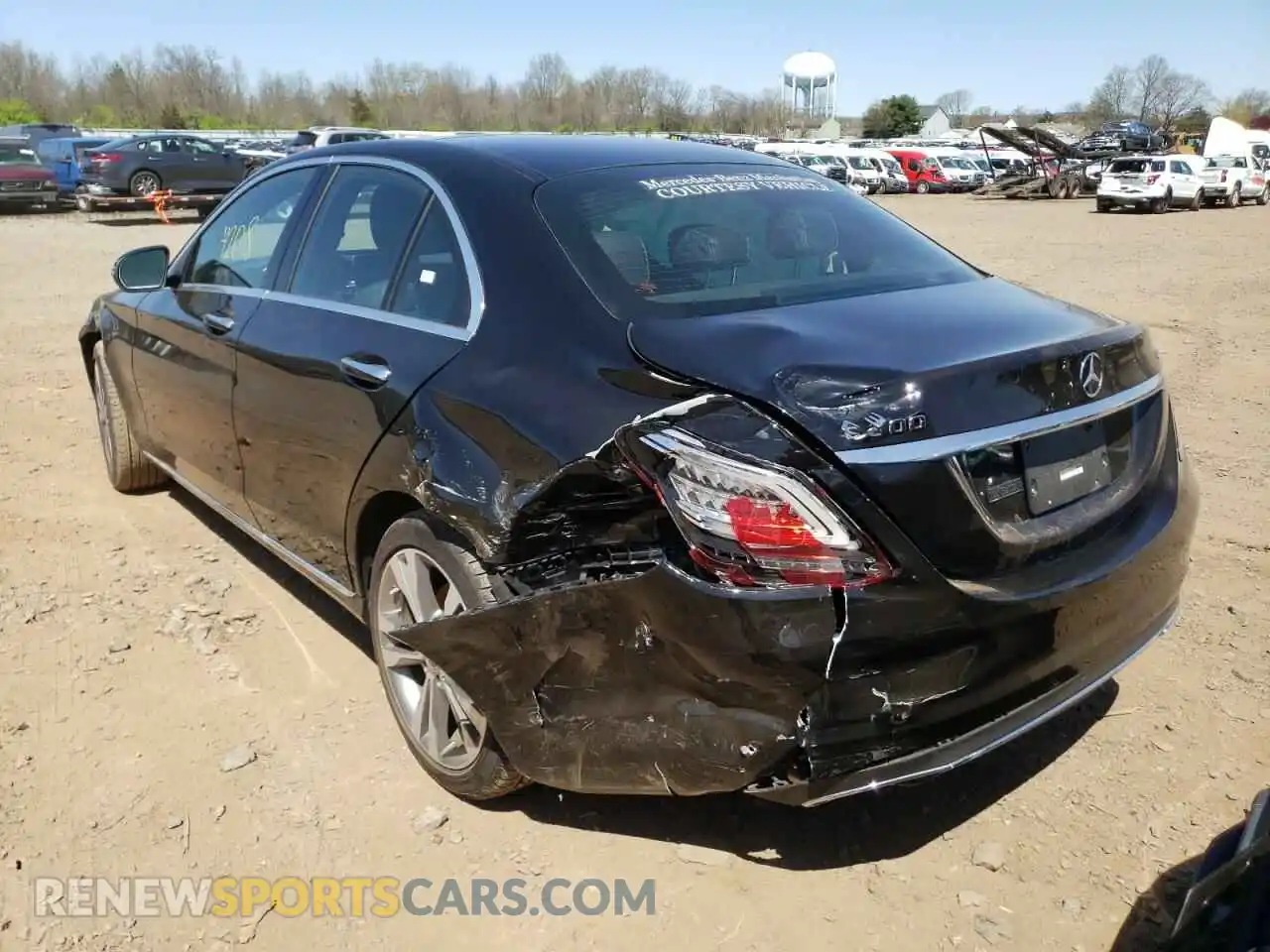 3 Photograph of a damaged car W1KWF8EB2MR634662 MERCEDES-BENZ C-CLASS 2021