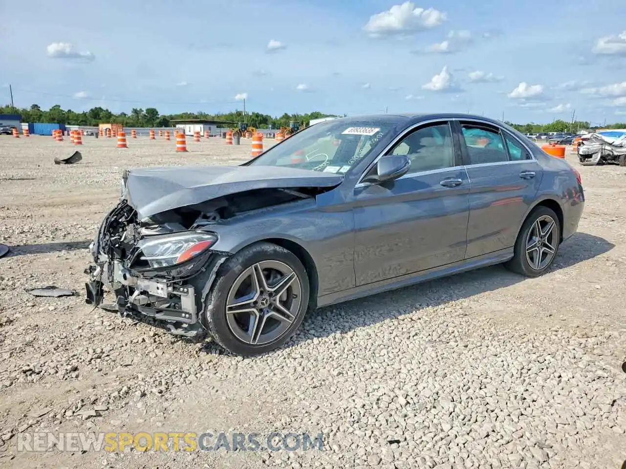 1 Photograph of a damaged car W1KWF8EB2MR649288 MERCEDES-BENZ C-CLASS 2021