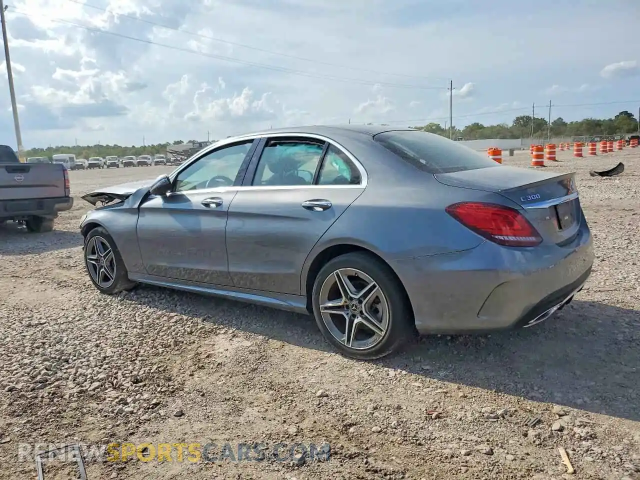 2 Photograph of a damaged car W1KWF8EB2MR649288 MERCEDES-BENZ C-CLASS 2021