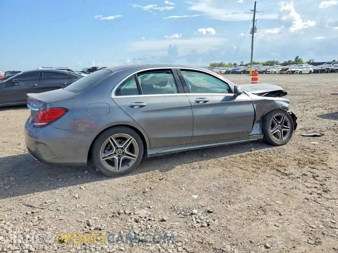 3 Photograph of a damaged car W1KWF8EB2MR649288 MERCEDES-BENZ C-CLASS 2021