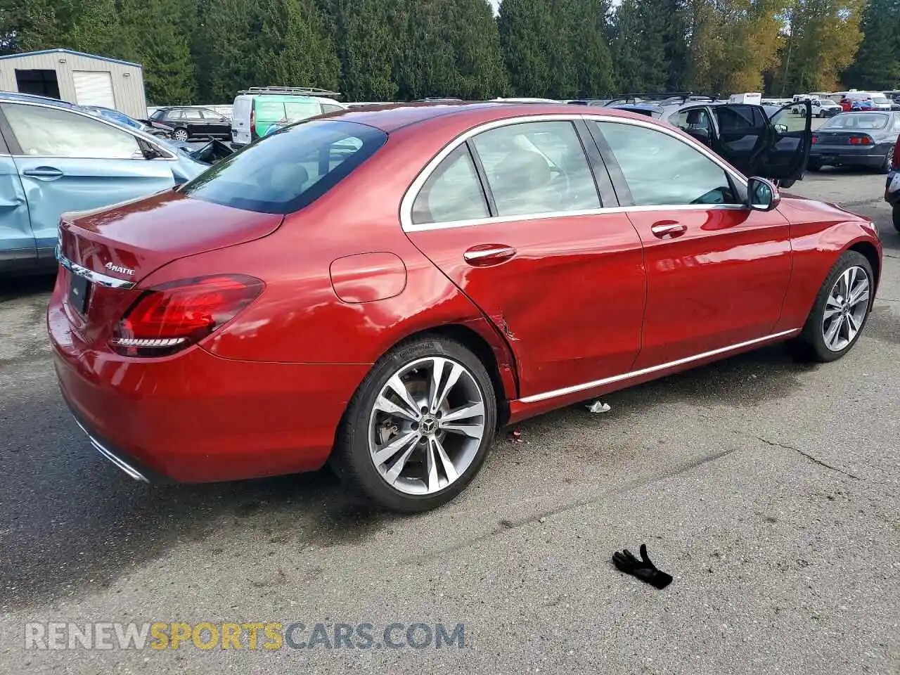3 Photograph of a damaged car W1KWF8EB3MR620463 MERCEDES-BENZ C-CLASS 2021