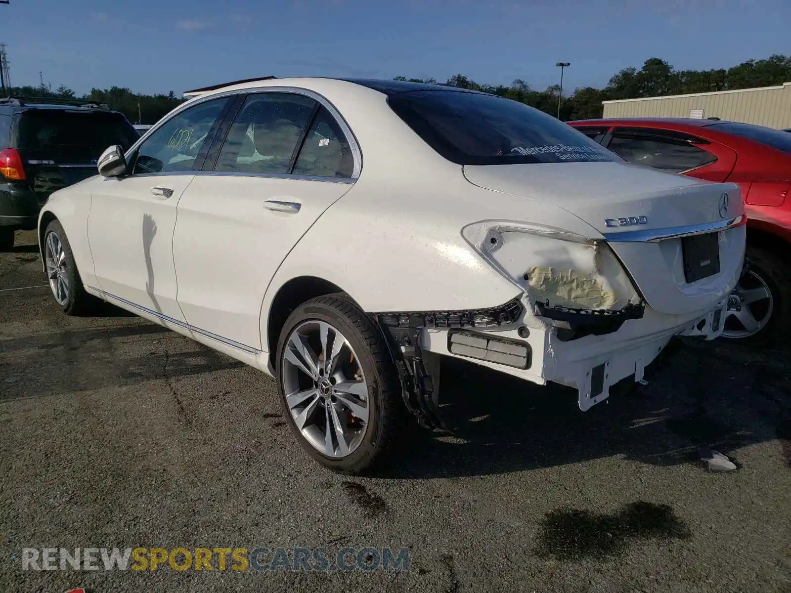 3 Photograph of a damaged car W1KWF8EB4MR609343 MERCEDES-BENZ C-CLASS 2021