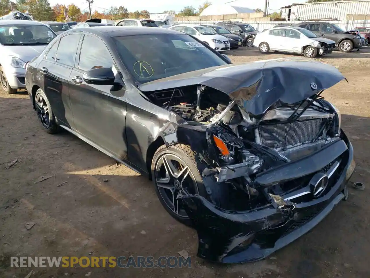 1 Photograph of a damaged car W1KWF8EB4MR645839 MERCEDES-BENZ C-CLASS 2021