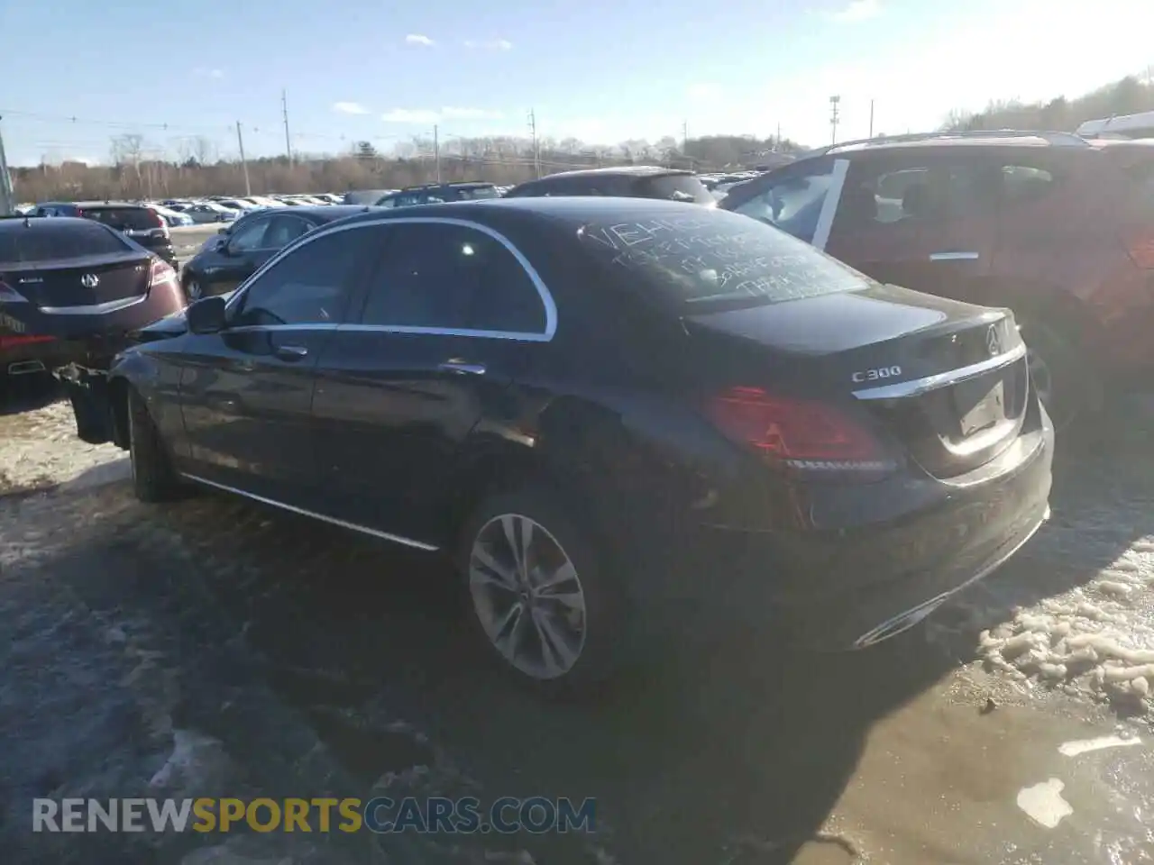 2 Photograph of a damaged car W1KWF8EB5MR643470 MERCEDES-BENZ C-CLASS 2021