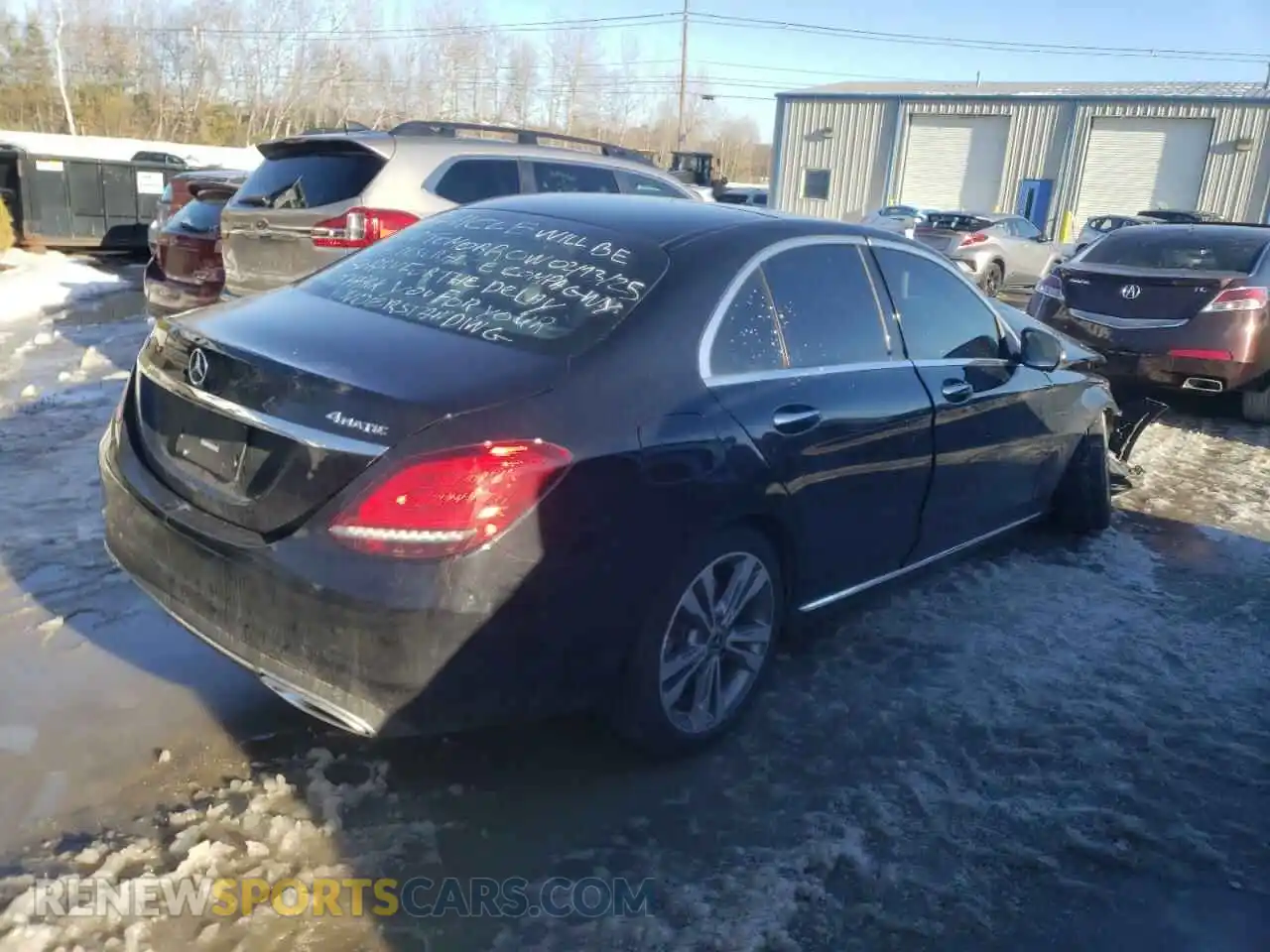 3 Photograph of a damaged car W1KWF8EB5MR643470 MERCEDES-BENZ C-CLASS 2021