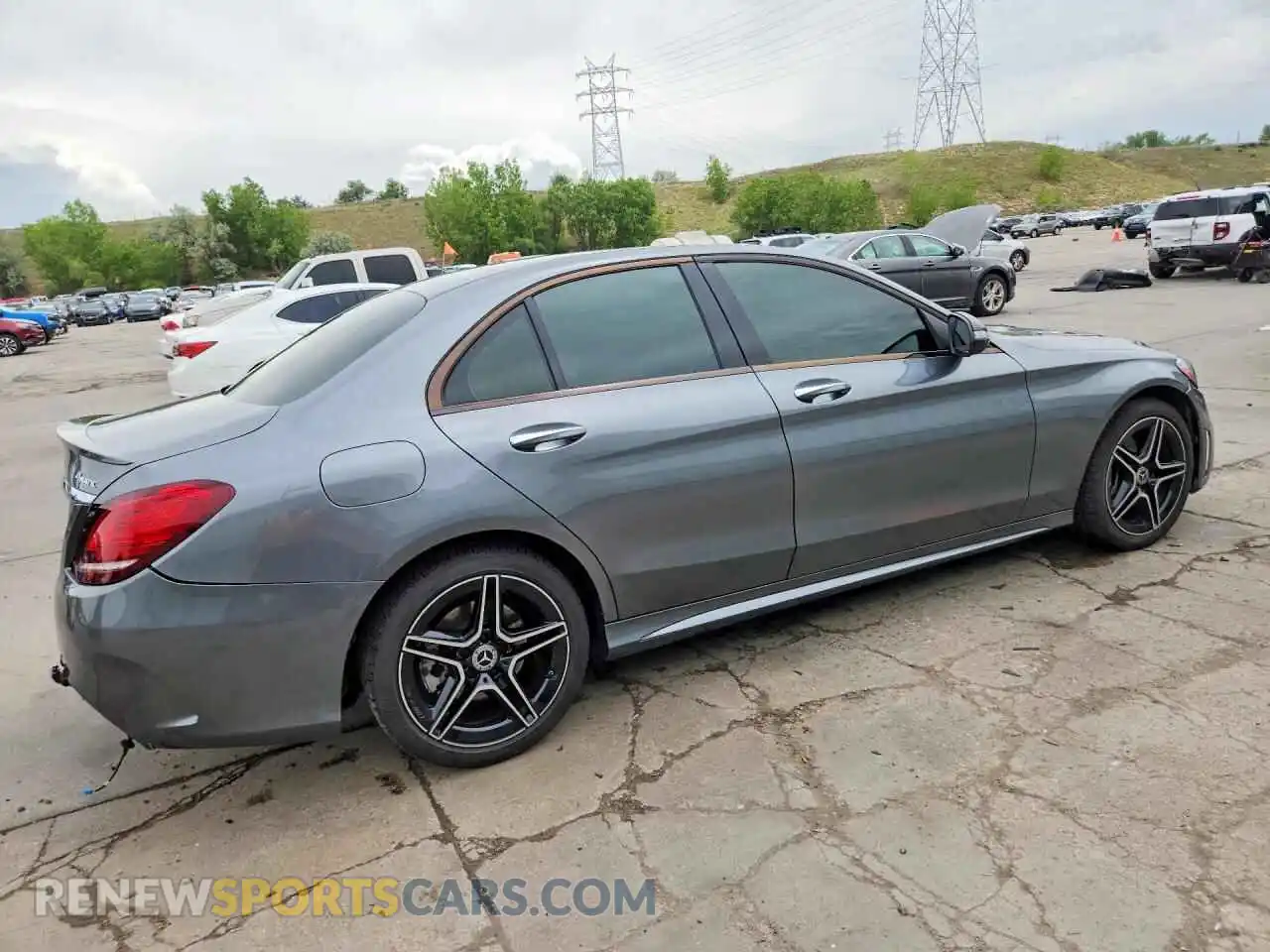 3 Photograph of a damaged car W1KWF8EB6MR617945 MERCEDES-BENZ C-CLASS 2021