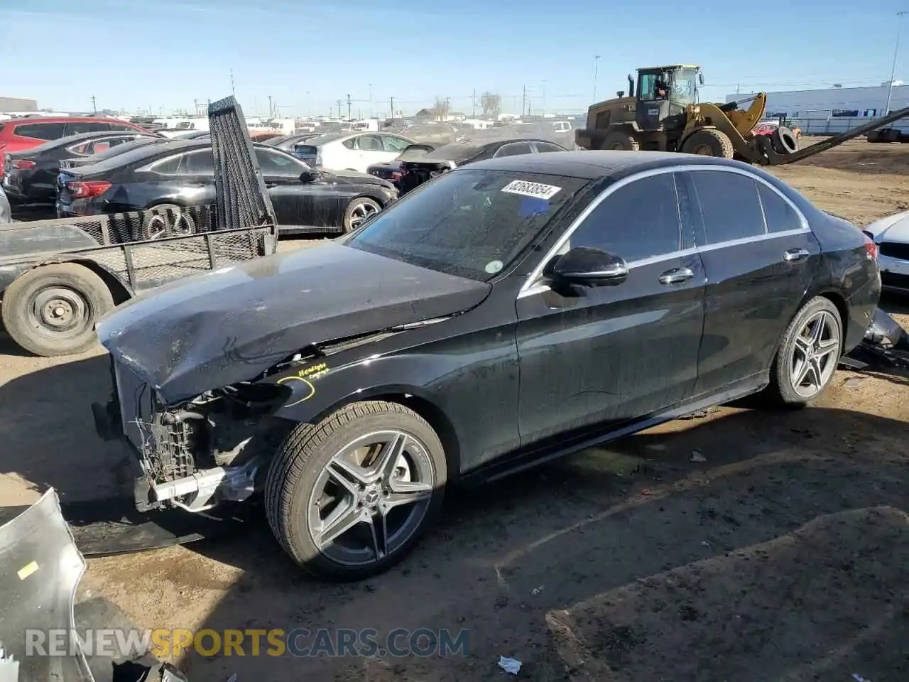 1 fotografías del automóvil dañado W1KWF8EB7MR614441 MERCEDES-BENZ C-CLASS 2021