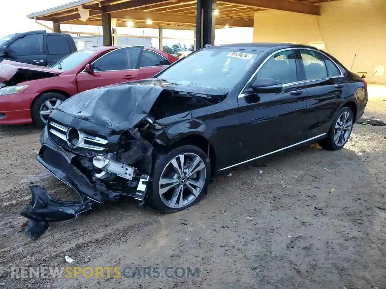 1 Photograph of a damaged car W1KWF8EB7MR642434 MERCEDES-BENZ C-CLASS 2021
