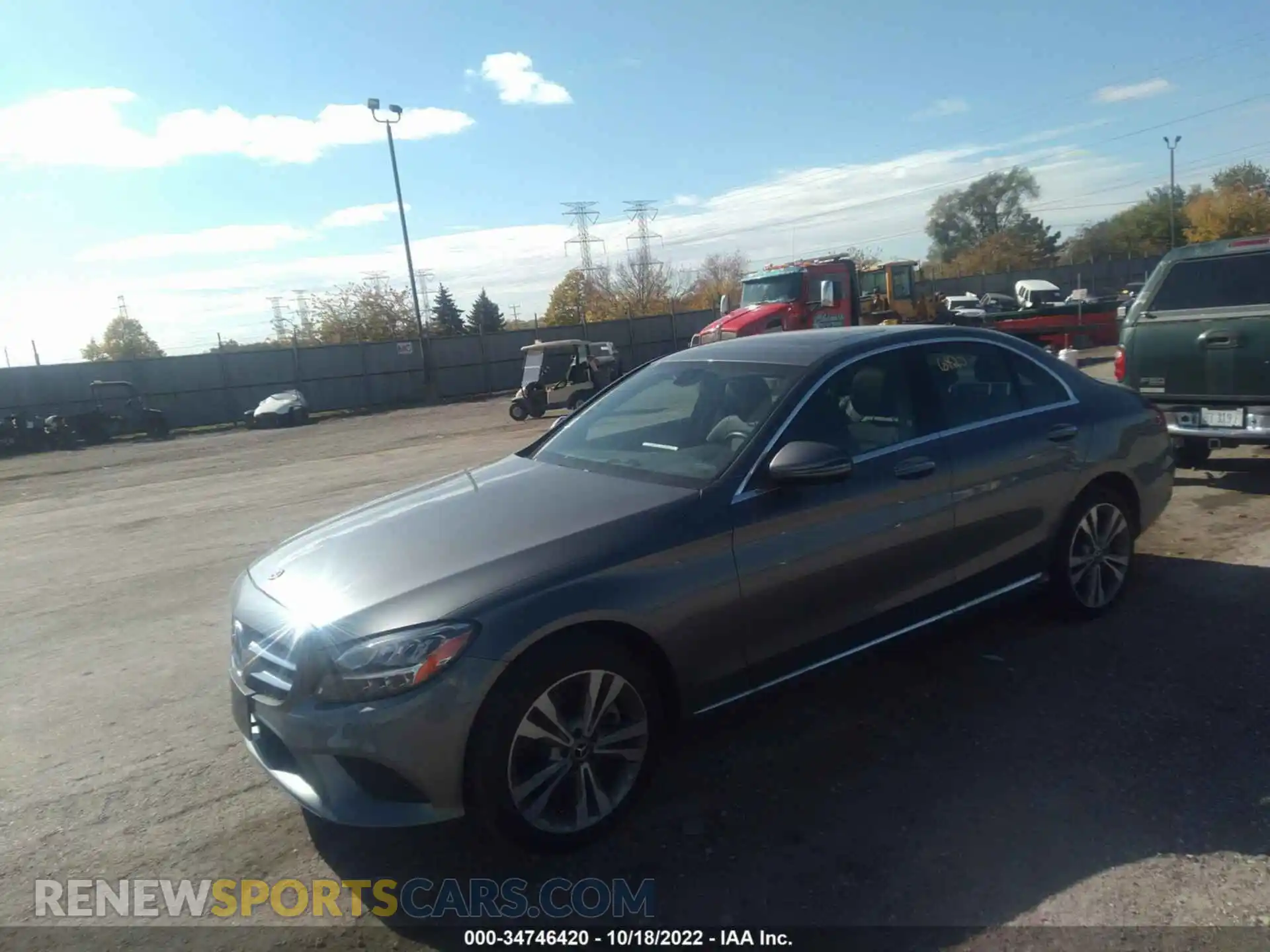 2 Photograph of a damaged car W1KWF8EB7MR644524 MERCEDES-BENZ C-CLASS 2021