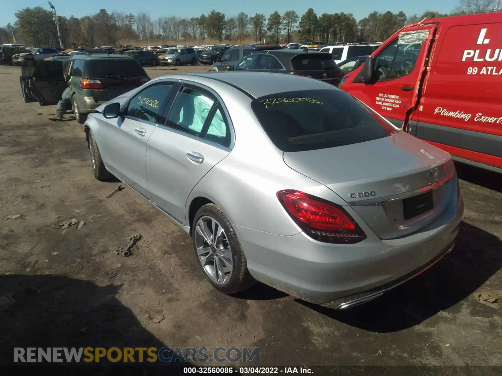 3 Photograph of a damaged car W1KWF8EB7MR646502 MERCEDES-BENZ C-CLASS 2021