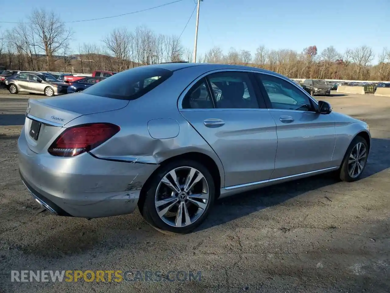 3 Photograph of a damaged car W1KWF8EB8MR611273 MERCEDES-BENZ C-CLASS 2021