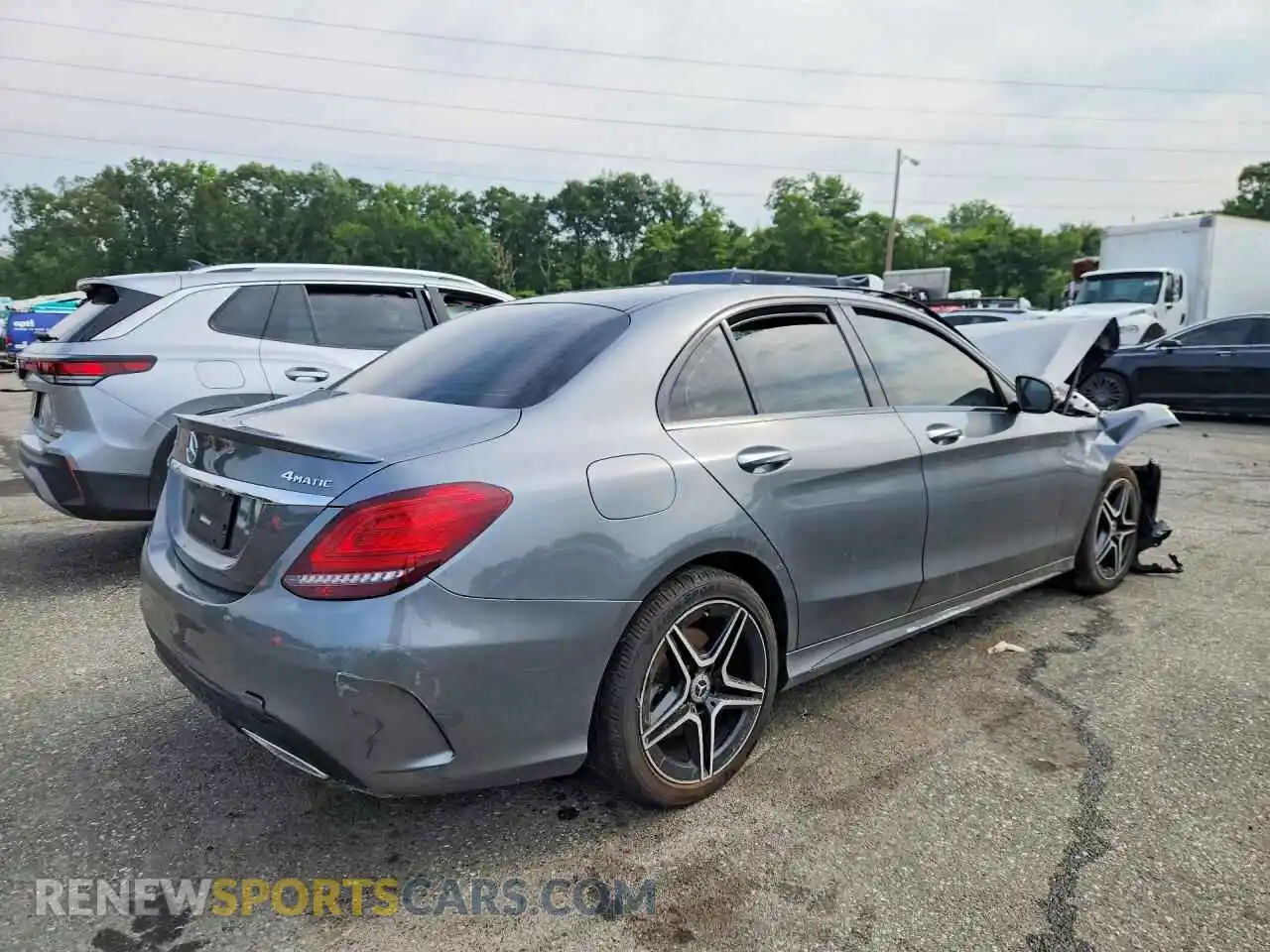 3 Фотография поврежденного автомобиля W1KWF8EB8MR644029 MERCEDES-BENZ C-CLASS 2021
