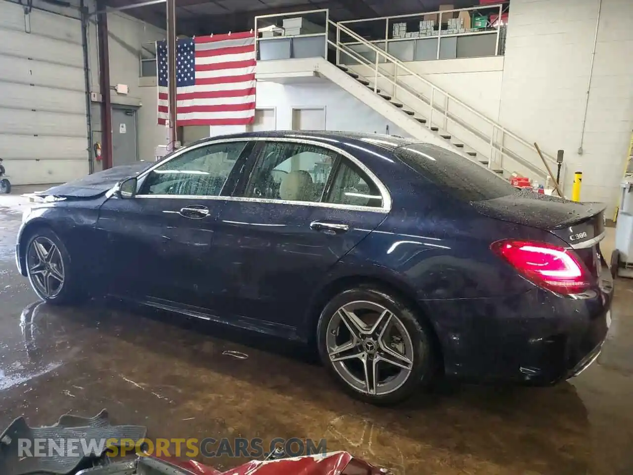 2 Photograph of a damaged car W1KWF8EB8MR644824 MERCEDES-BENZ C-CLASS 2021