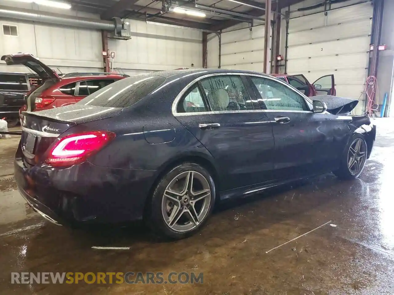 3 Photograph of a damaged car W1KWF8EB8MR644824 MERCEDES-BENZ C-CLASS 2021
