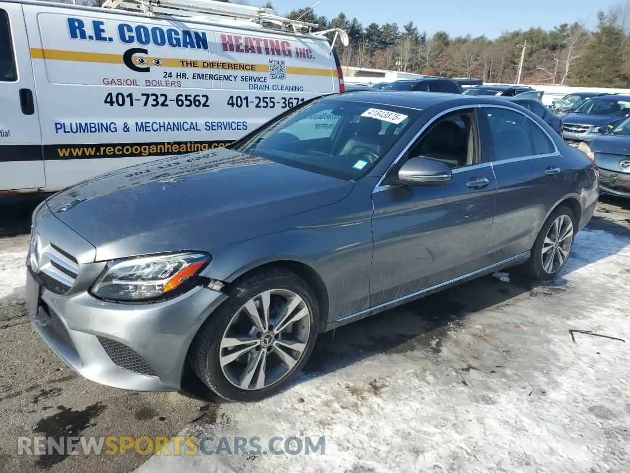 1 Photograph of a damaged car W1KWF8EB8MR646041 MERCEDES-BENZ C-CLASS 2021
