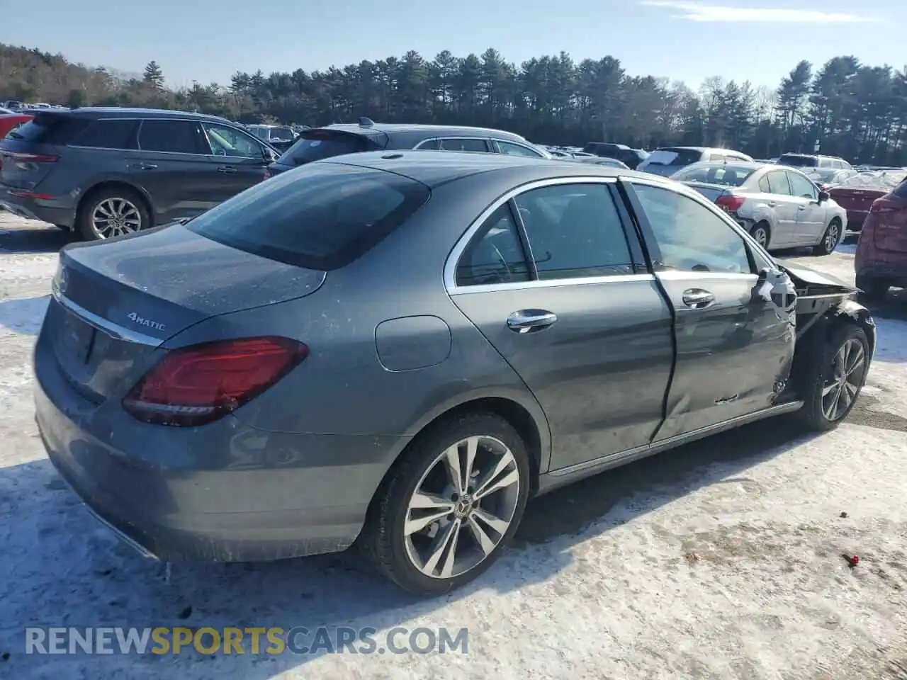 3 Photograph of a damaged car W1KWF8EB8MR646041 MERCEDES-BENZ C-CLASS 2021