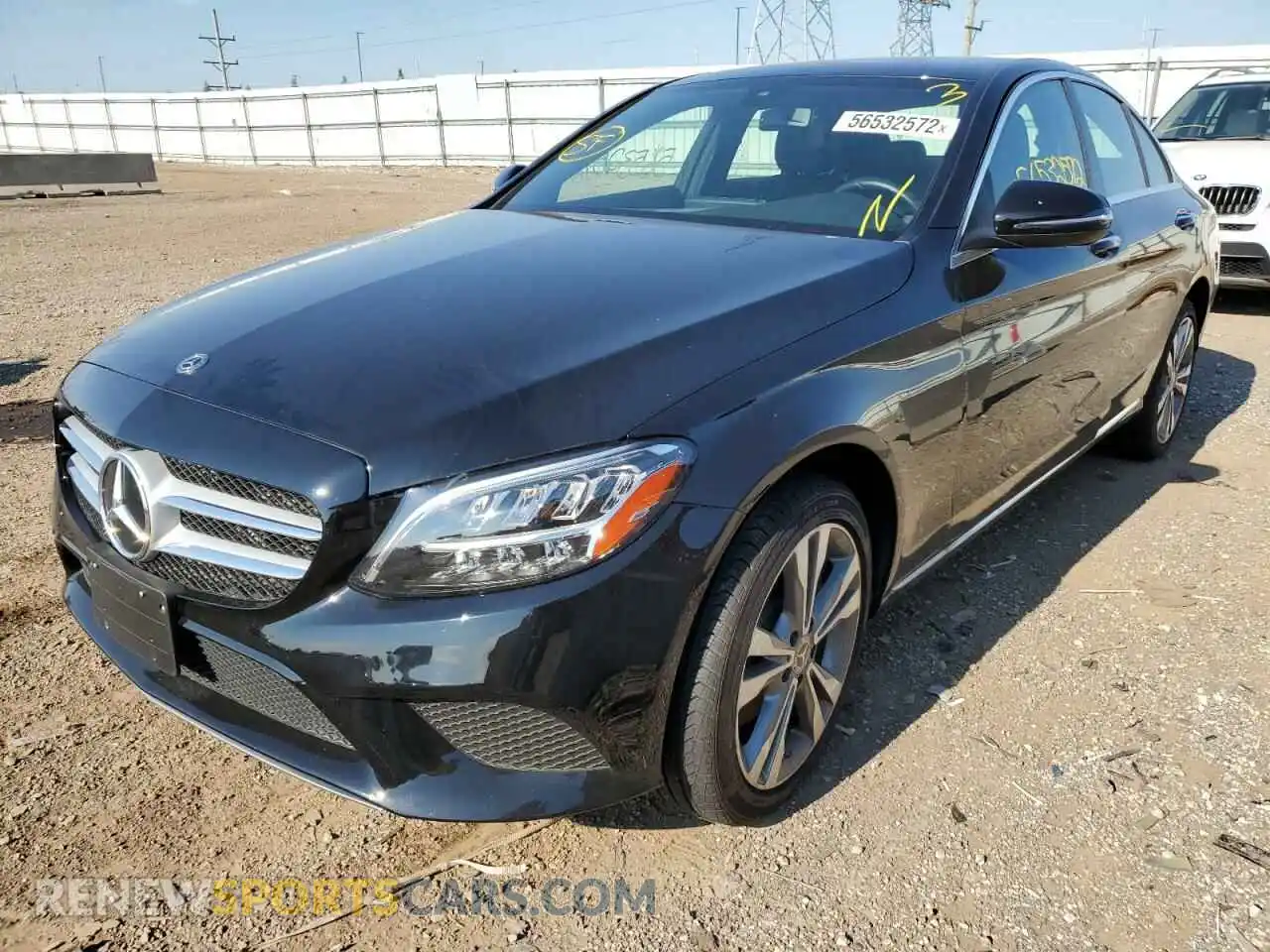2 Photograph of a damaged car W1KWF8EB8MR646508 MERCEDES-BENZ C-CLASS 2021