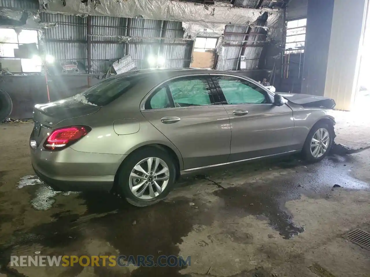 3 Photograph of a damaged car W1KWF8EB9MR607233 MERCEDES-BENZ C-CLASS 2021
