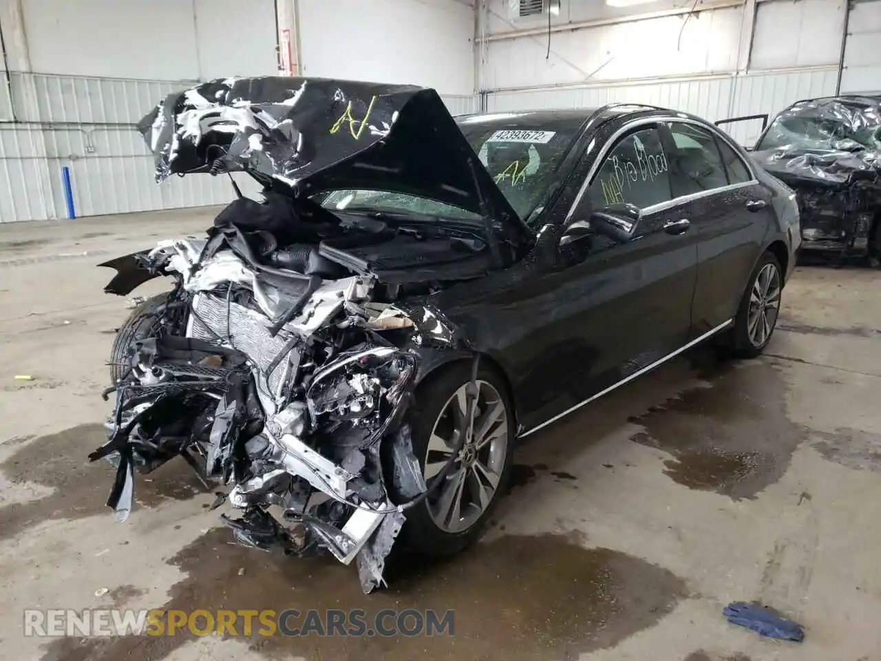2 Фотография поврежденного автомобиля W1KWF8EB9MR616885 MERCEDES-BENZ C-CLASS 2021