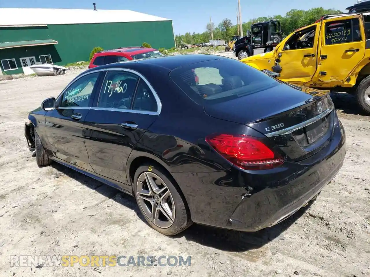 3 Photograph of a damaged car W1KWF8EB9MR623237 MERCEDES-BENZ C-CLASS 2021