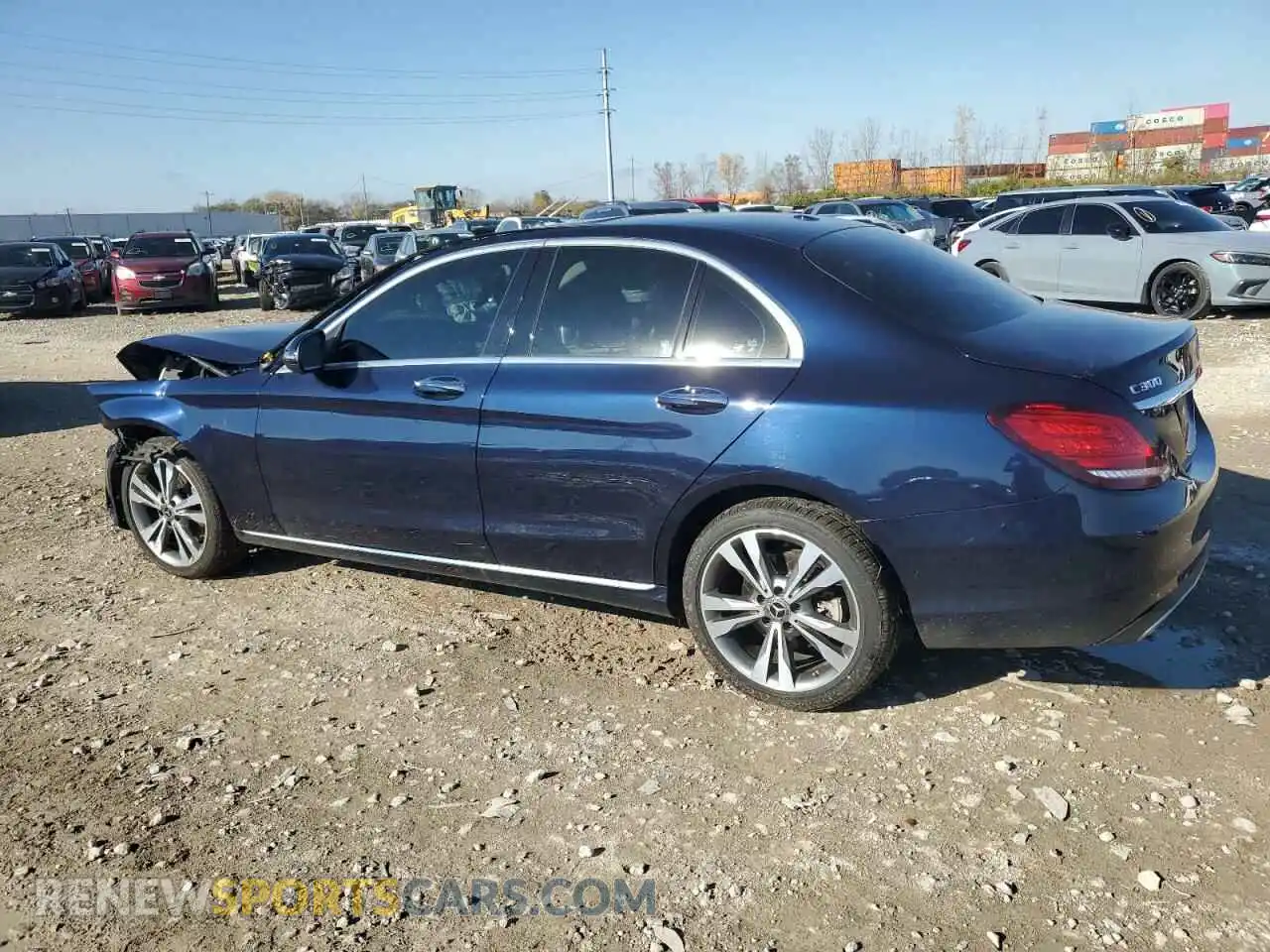 2 Photograph of a damaged car W1KWF8EB9MR641818 MERCEDES-BENZ C-CLASS 2021