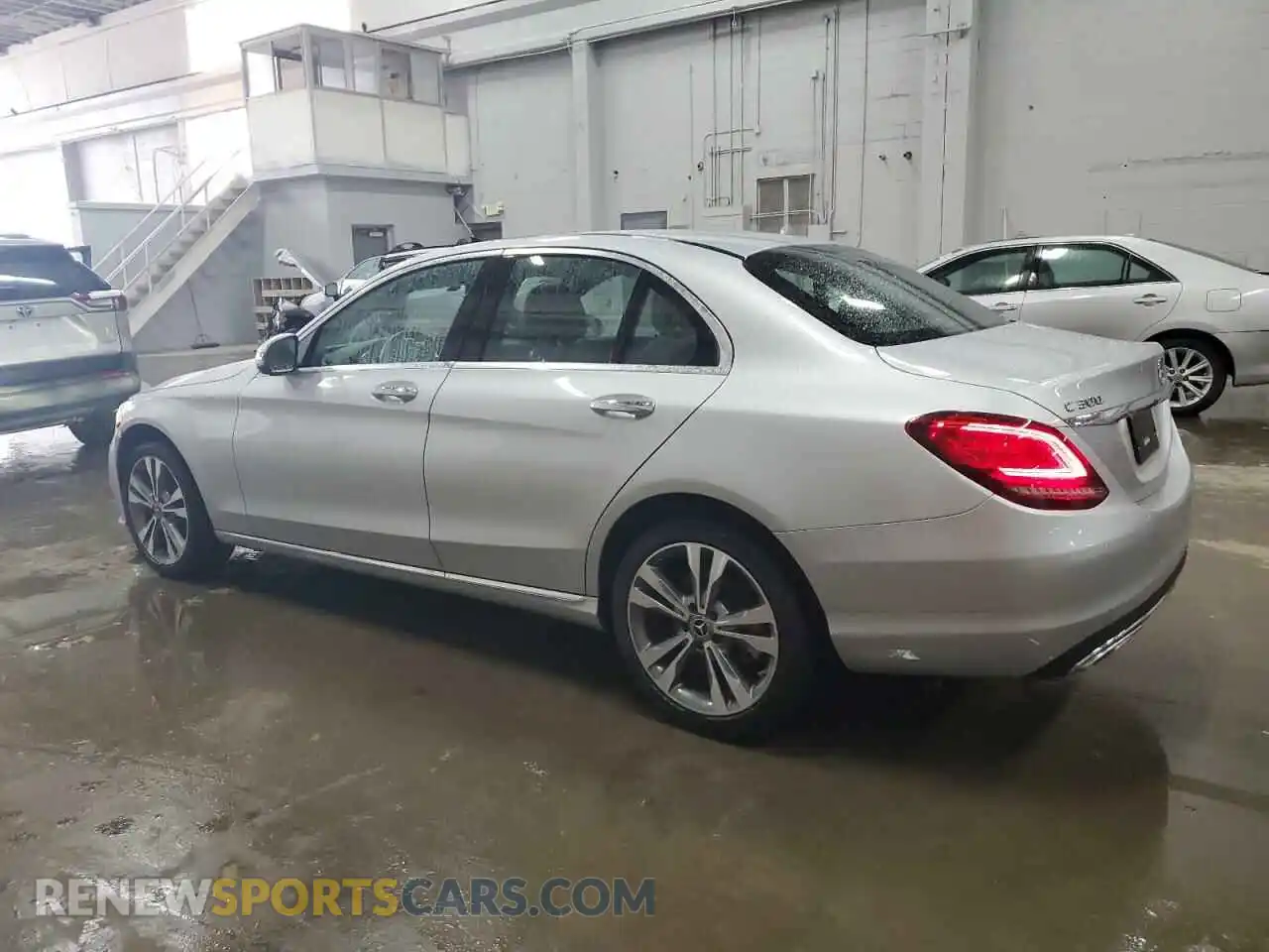 2 Photograph of a damaged car W1KWF8EBXMR636515 MERCEDES-BENZ C-CLASS 2021