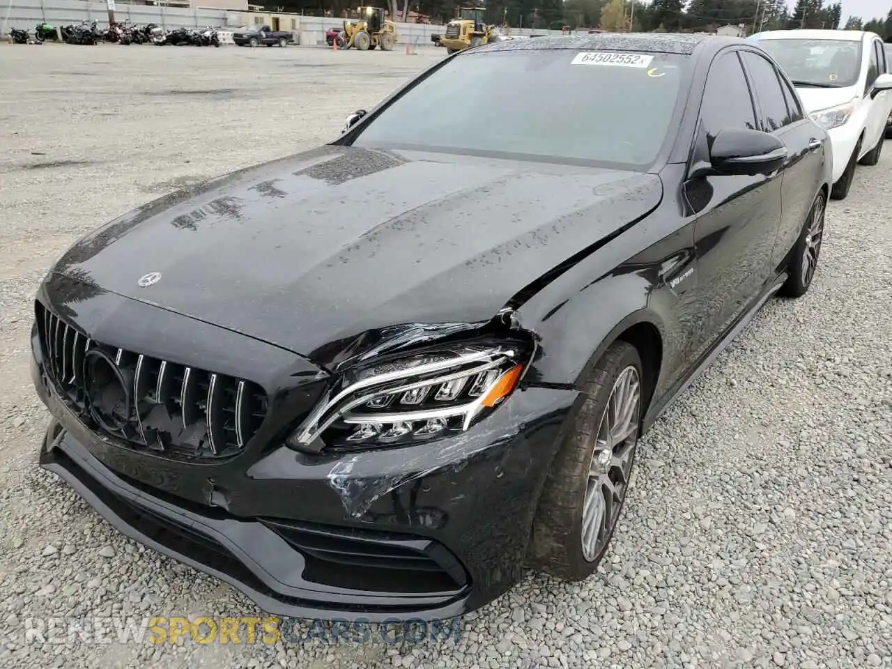 2 Photograph of a damaged car W1KWF8HB2MR643535 MERCEDES-BENZ C-CLASS 2021